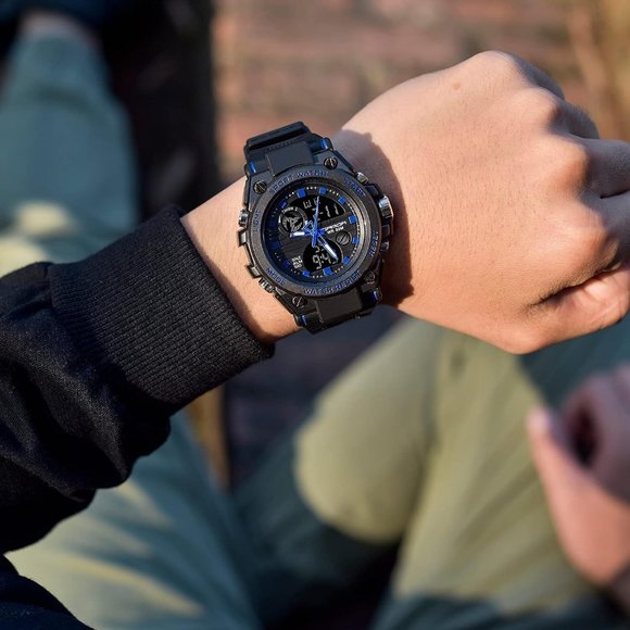 KXAITO Men's Sports Waterproof Military Watch Date Multi Function LED Watch - Picture 4 of 7